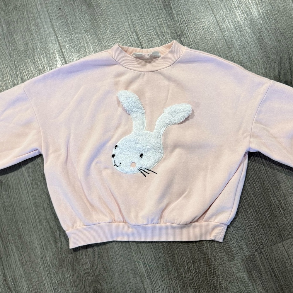 H&M Light Pink Bunny Sweater